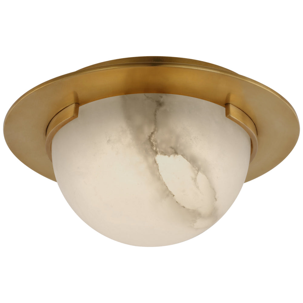 Gisoo Alabaster Luxury Flushmount 6", Modern Ceiling Lamp