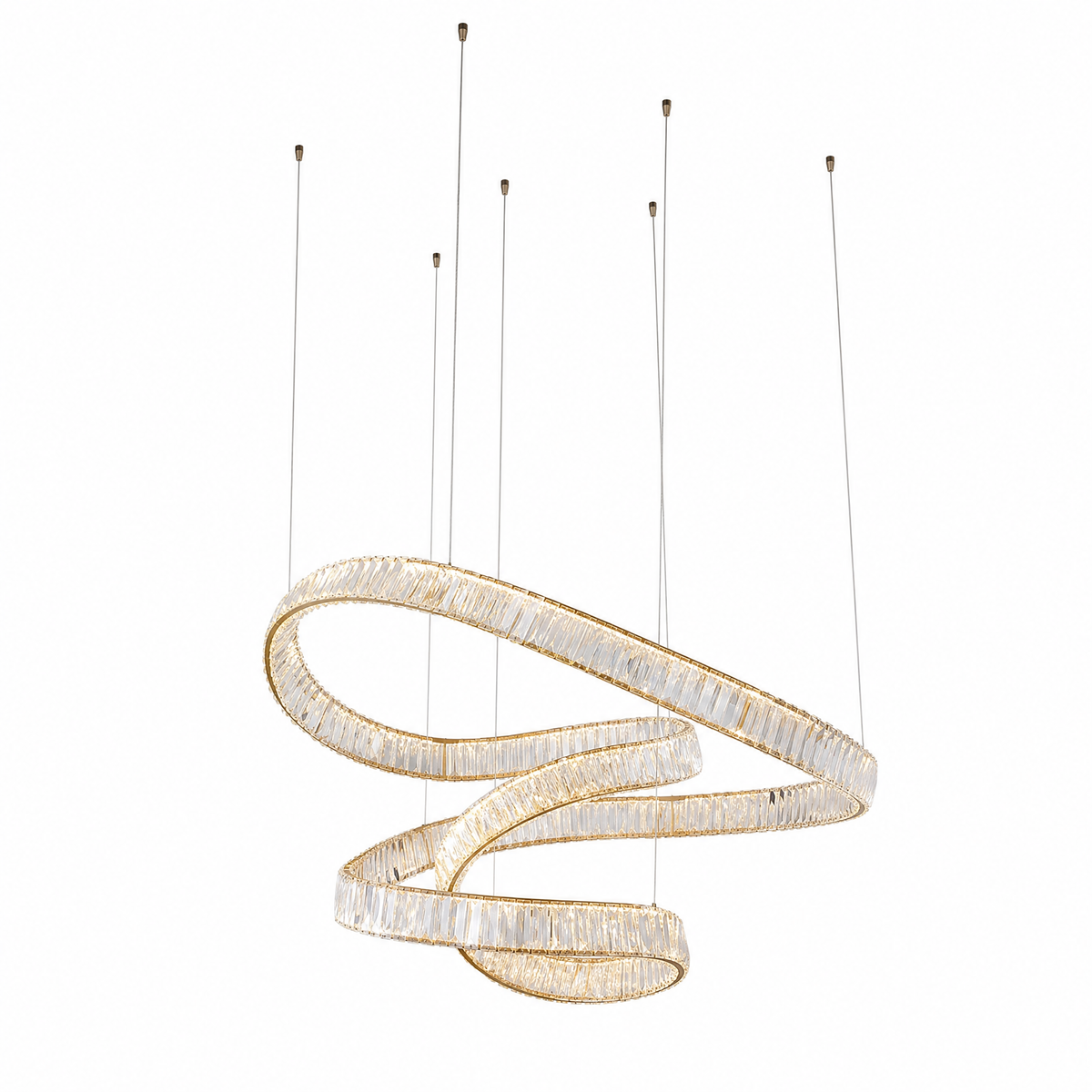Lancia LED Rod Chandelier — product photo