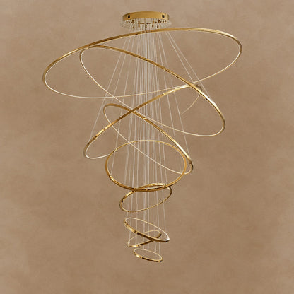 Large Tiered Ring LED Chandelier