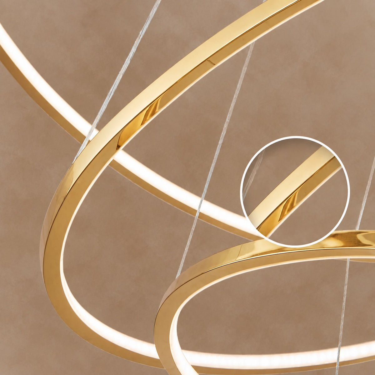 Large Tiered Ring LED Chandelier