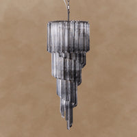 Lucente Noir Spiral Chandelier 15.7"-23.6"