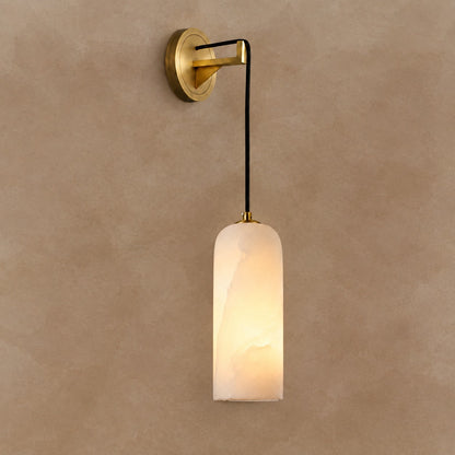 Lucera Spanish Alabaster Modern Wall Sconce 10.2"