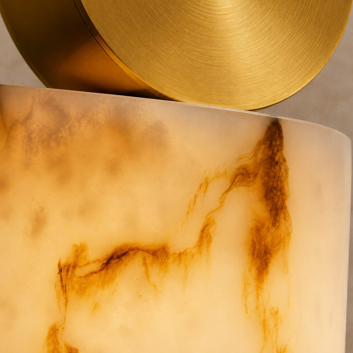 Lunessa Spanish Alabaster Mid-Century Modern Pendant Light