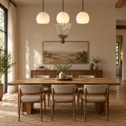 Lunetta Italian Modern Alabaster Pendant Light 7.9"