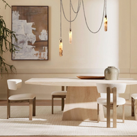 Luxury Modern Alabaster Flint 5 Light LED Multi-Drop Pendant