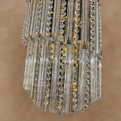 Luxury Spiral Crystal Chandelier for High-ceiling/Foyer/Staircase