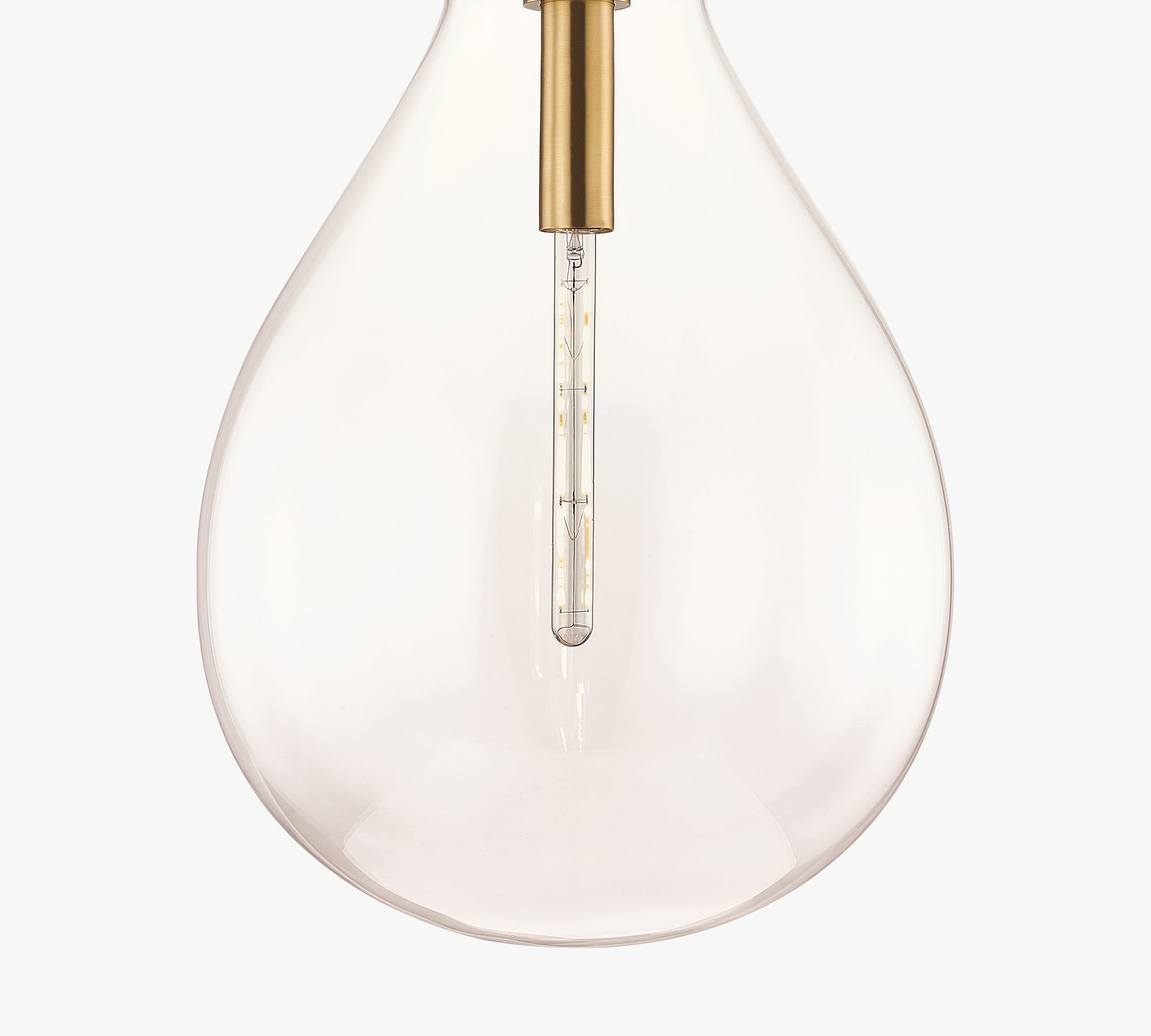 Mayla LED Glass Pendant 18"
