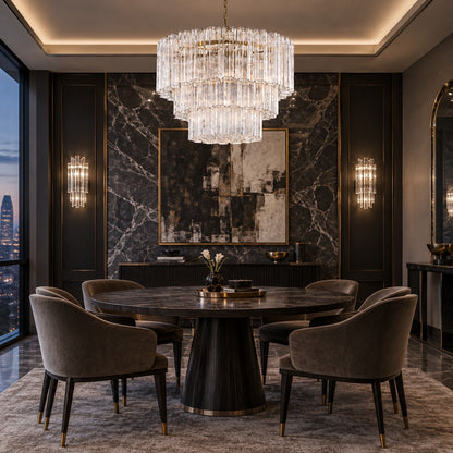 Medium Treviso Murano Chandelier 28"