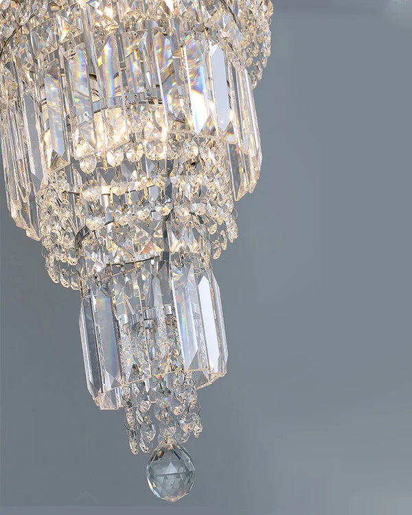 Tiered Crystal Chandelier