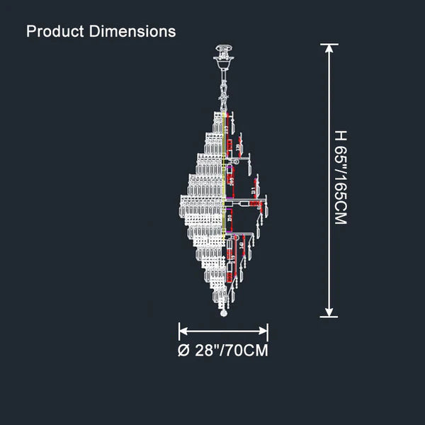 Tiered Crystal Chandelier