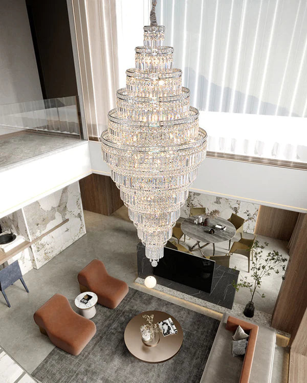 Tiered Crystal Chandelier