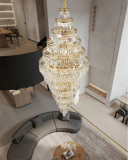 Tiered Crystal Chandelier