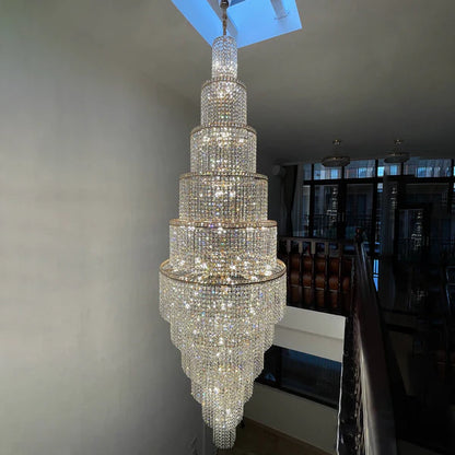 Tiered Crystal Foyer Chandelier