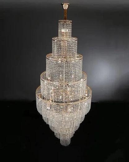 Tiered Crystal Foyer Chandelier