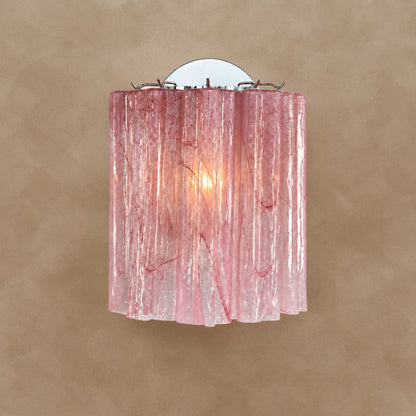 Mirelle Murano-Style Fluted Glass Wall Sconce