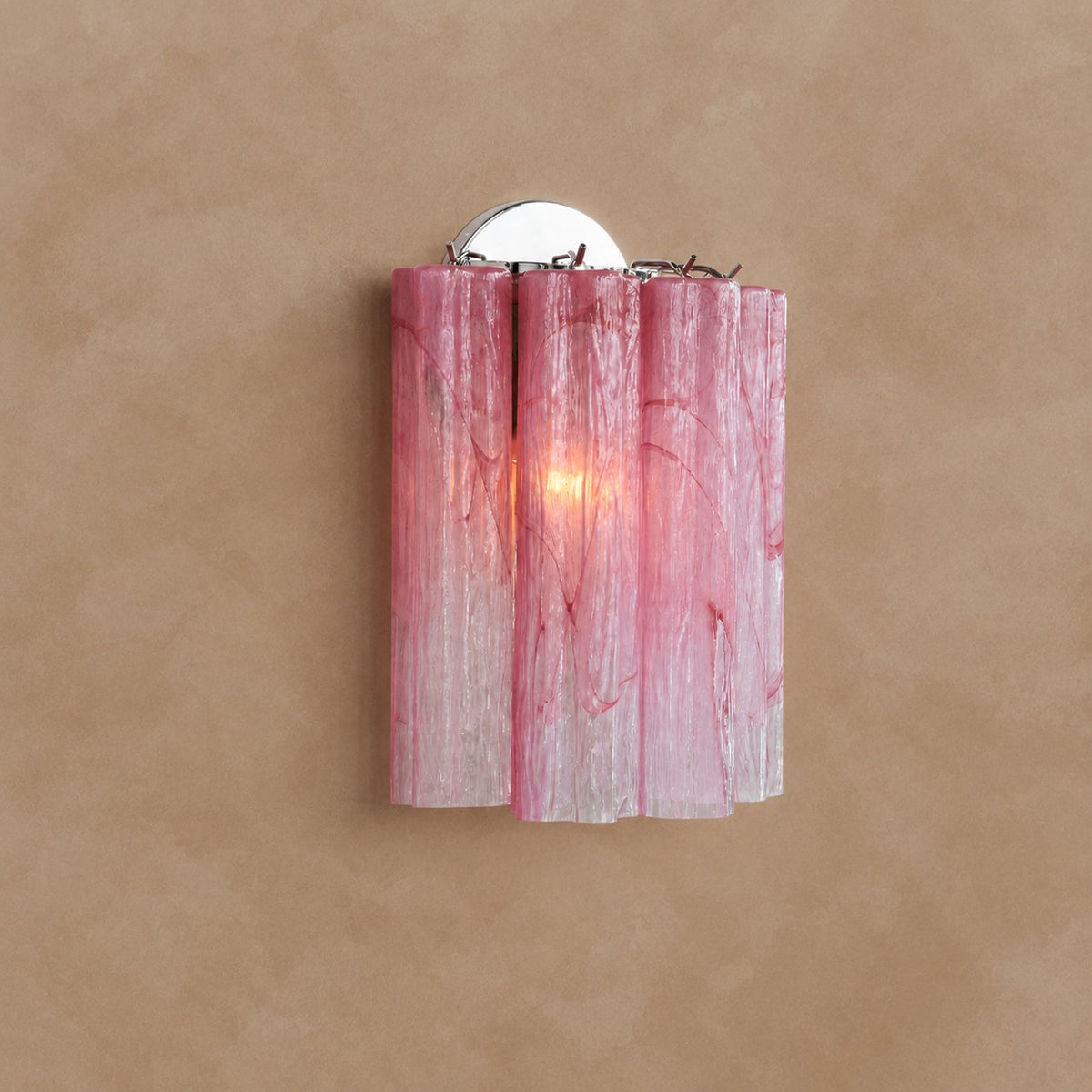 Mirelle Murano-Style Fluted Glass Wall Sconce