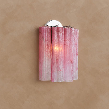 Mirelle Murano-Style Fluted Glass Wall Sconce
