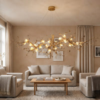Mona Crystal Flower Branch Chandelier 47.2"-126"