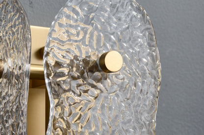 Ice Sculpture Glass Wall Sconce