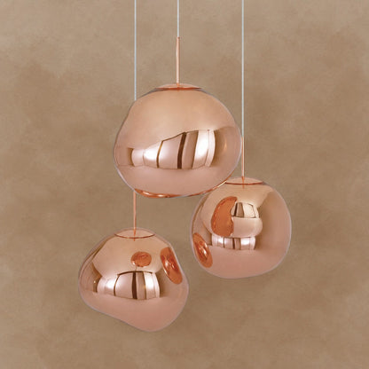 Multi Lava Round Chandelier