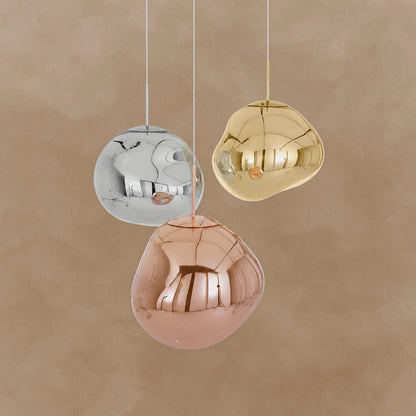 Multi Lava Round Chandelier