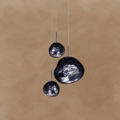Multi Lava Round Chandelier