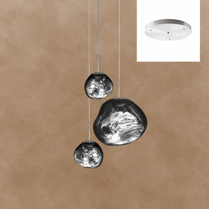 Multi Lava Round Chandelier