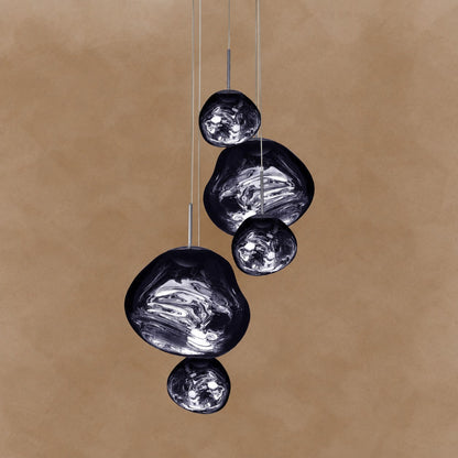 Multi Lava Round Chandelier