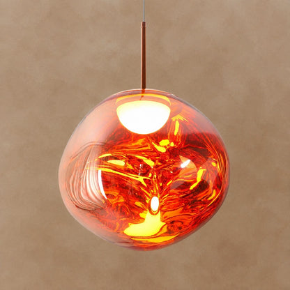 Multi Lava Round Chandelier