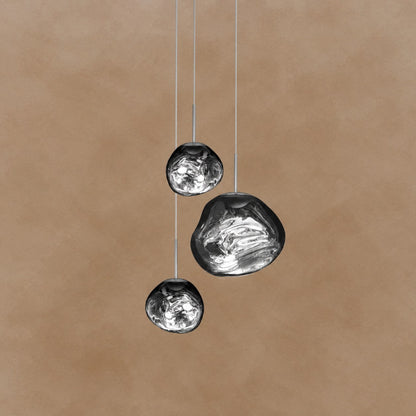 Multi Lava Round Chandelier