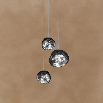 Multi Lava Round Chandelier
