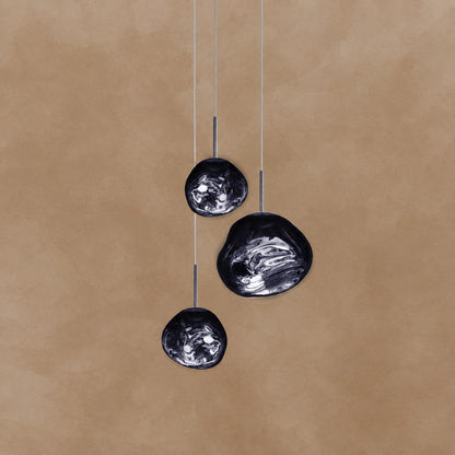 Multi Lava Round Chandelier