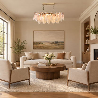 Murano Glass Chandelier for Living Room
