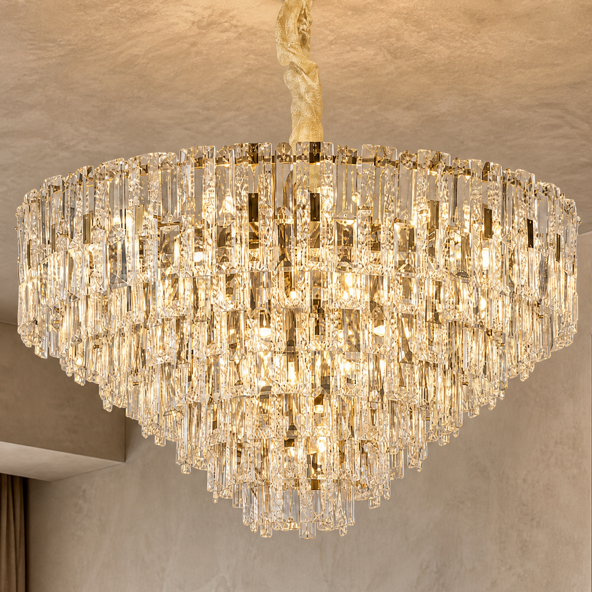 Notturno Crystal Crown Chandelier