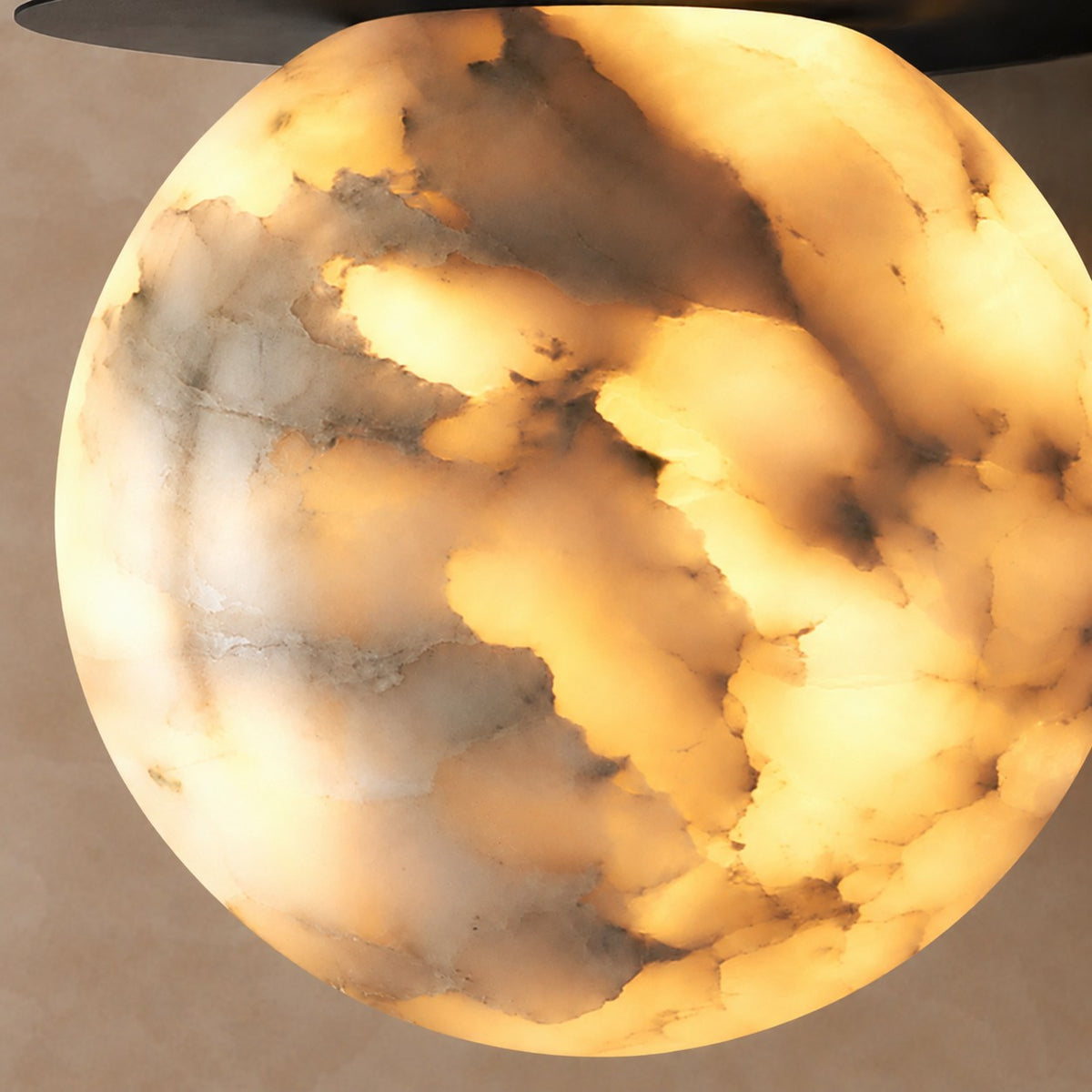 Novera Spanish Alabaster Contemporary Wall Sconce 7.1"