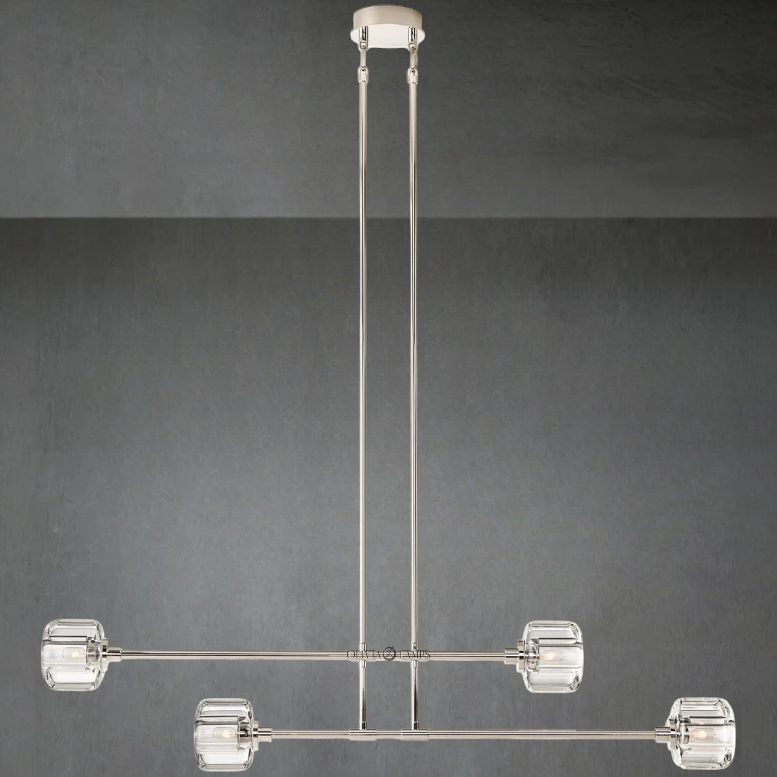 Maelis Mobile Linear Chandelier 54" 72"
