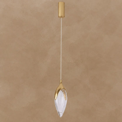 Olive Modern Brass Pendant Lamp