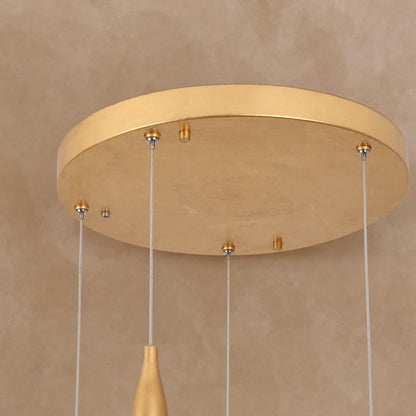 Olive Modern Brass Pendant Lamp