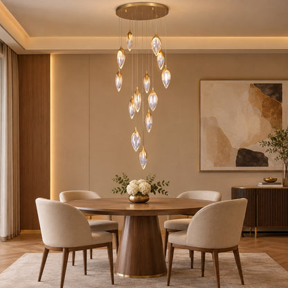 Olive Modern Brass Pendant Lamp