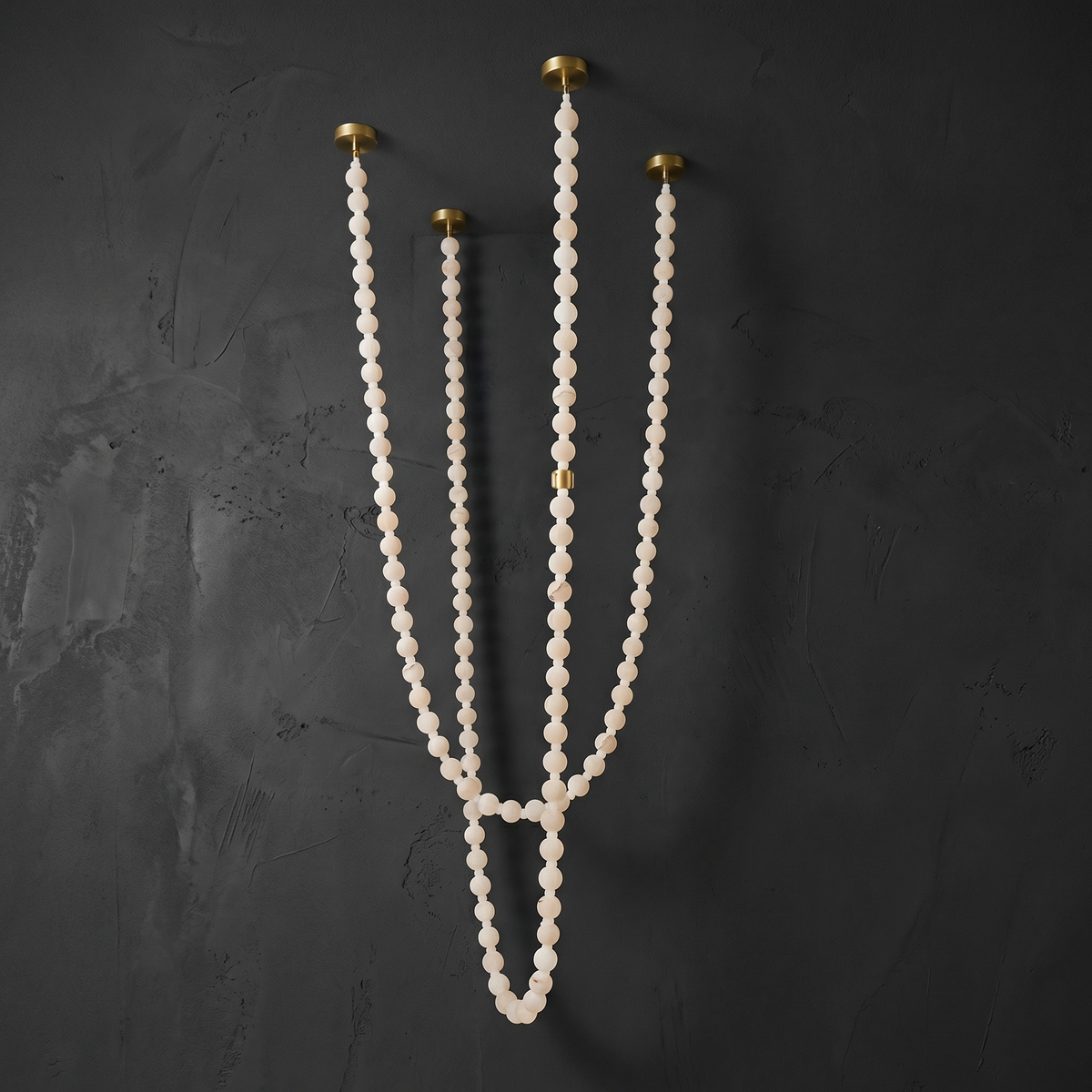 Chain Chandelier in a dining room
