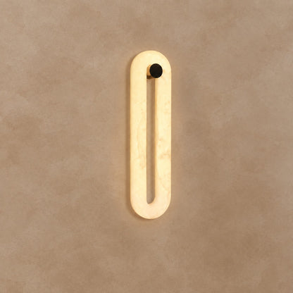 Orelis Spanish Alabaster Minimalist Wall Sconce 15.7" 23.6"