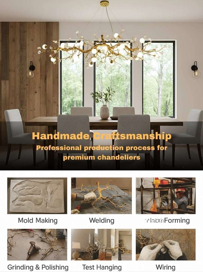 Orgi Statement Linear Branch Chandelier