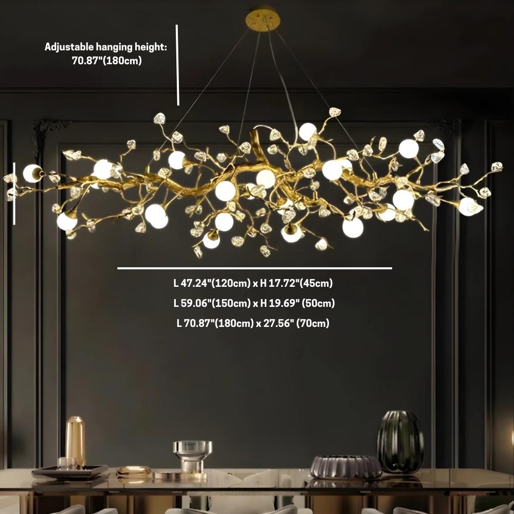 Orgi Statement Linear Branch Chandelier