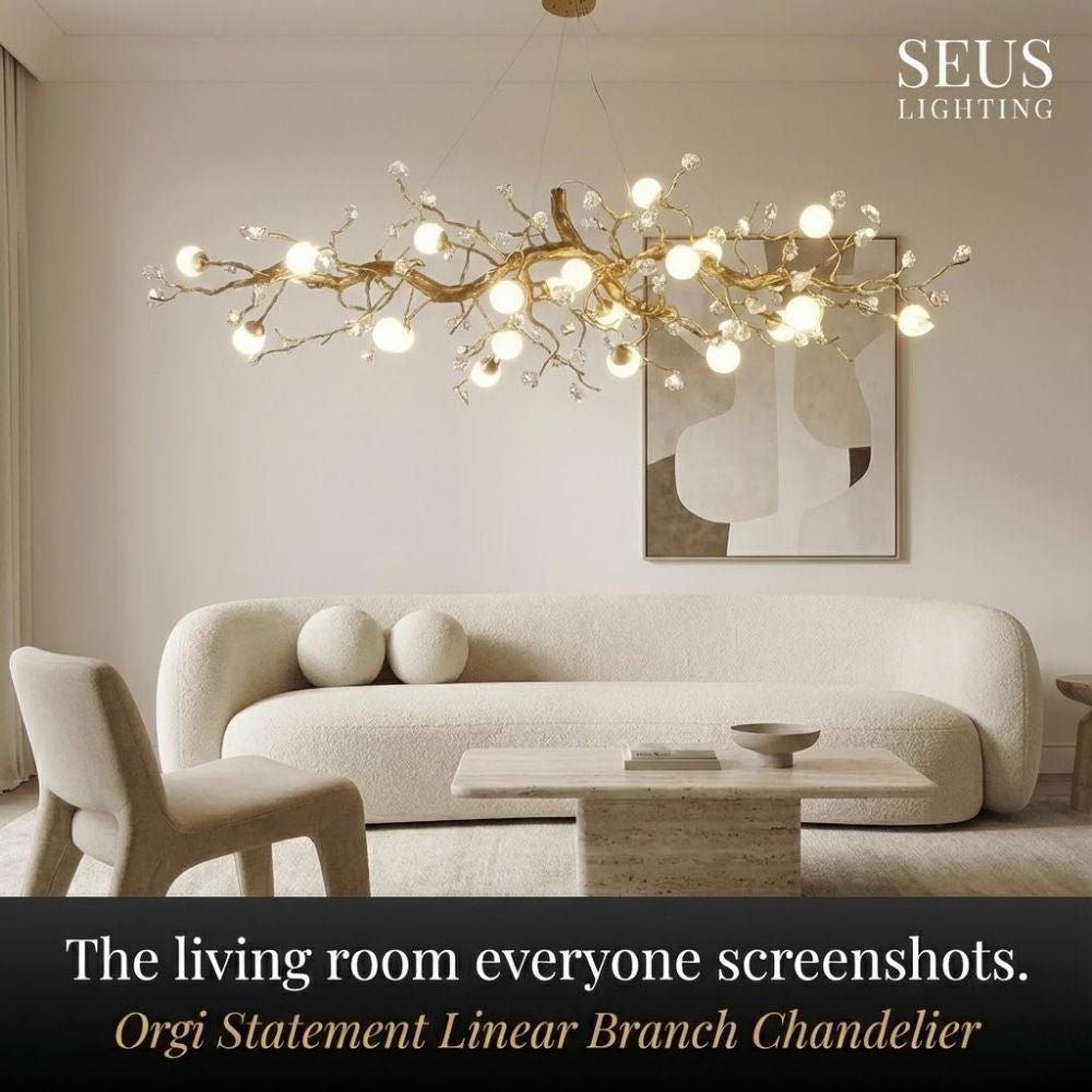 Orgi Statement Linear Branch Chandelier