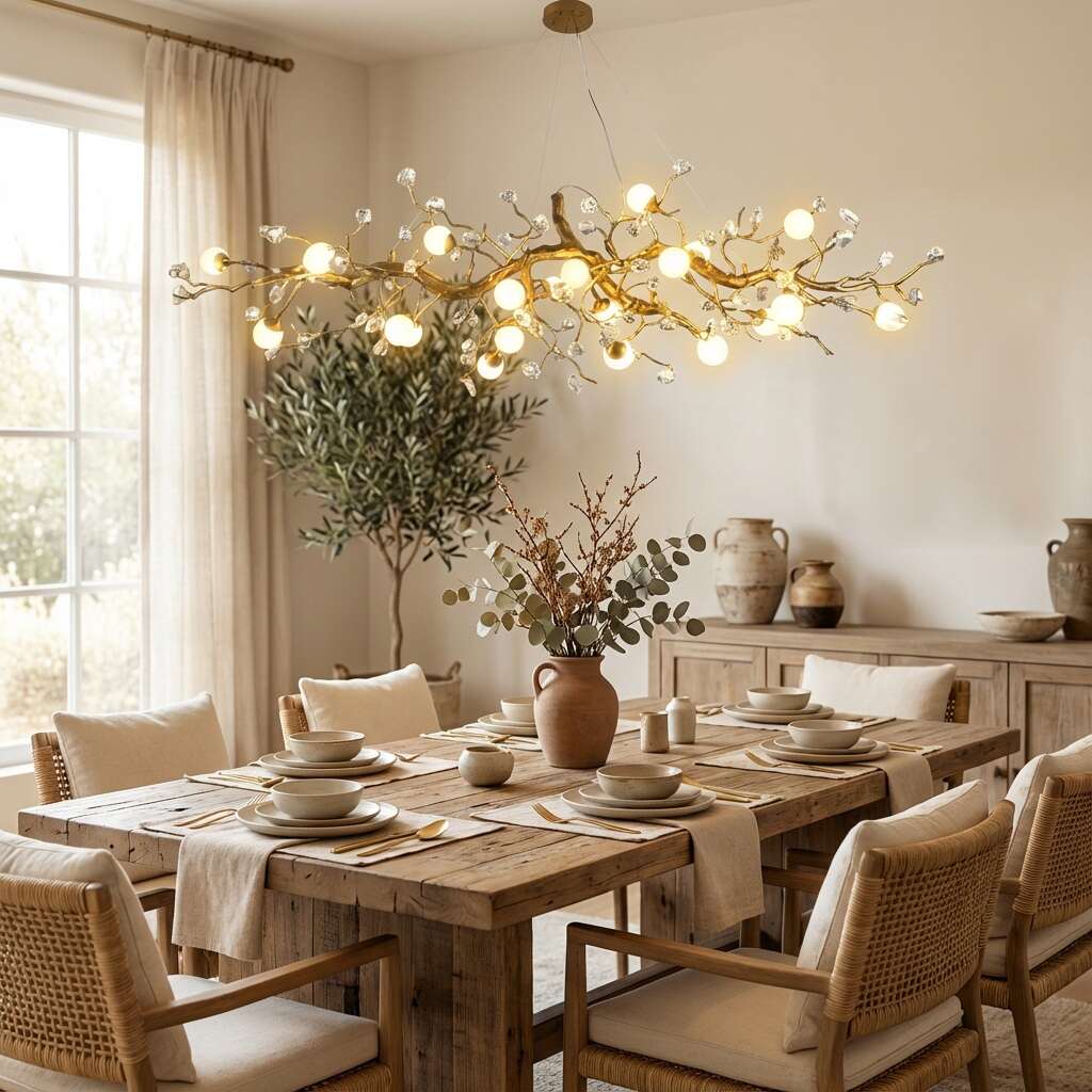 Orgi Statement Linear Branch Chandelier