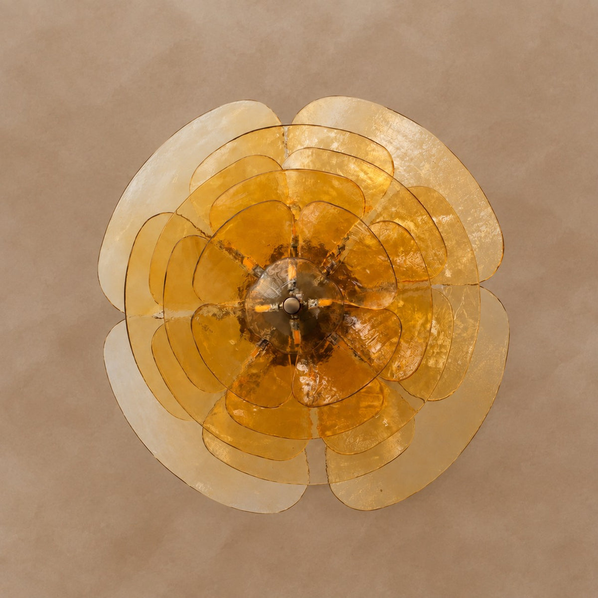 Petal Cascade Artisan Murano Chandelier 21.7"-39.4"