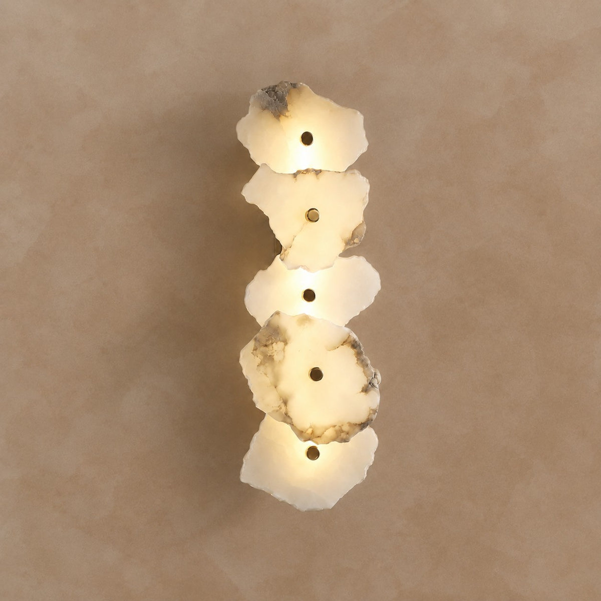 Petalune Spanish Alabaster Organic Modern Wall Sconce