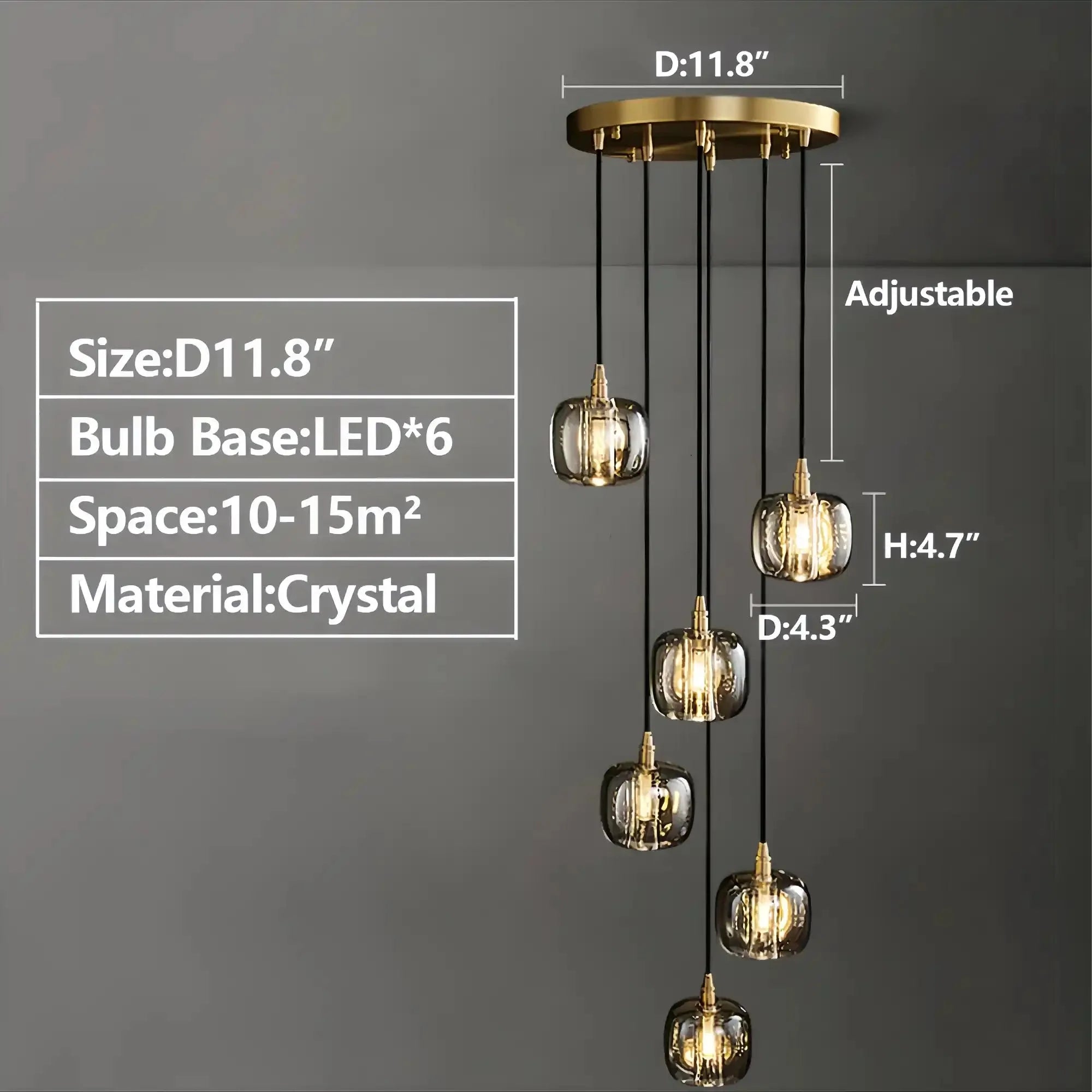 Post-modern Extra-long Pendant Light Fixtures for Staircase/High-ceiling Space/Foyer