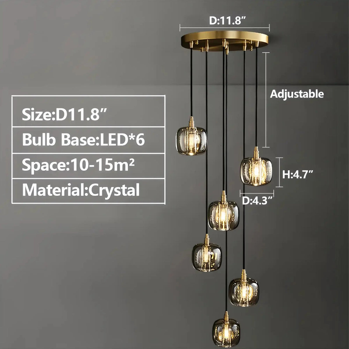 Post-modern Extra-long Pendant Light Fixtures for Staircase/High-ceiling Space/Foyer