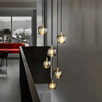Post-modern Extra-long Pendant Light Fixtures for Staircase/High-ceiling Space/Foyer